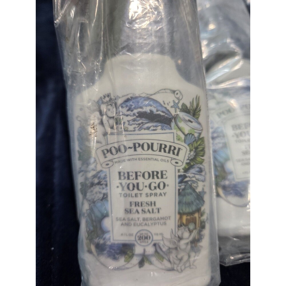 3X Poo-Pourri Before-You-Go Toilet Spray, Fresh Sea Salt, 4 Fl Oz - Sea Salt B8 - Picture 4 of 4
